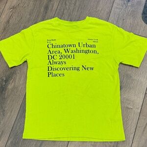 Zara Neon Green Graphic T-Shirt